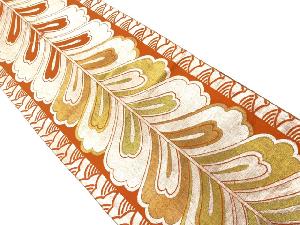 アンティーク　独鈷藤模様織出し袋帯（材料）
